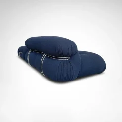 Pamono Soriana 2-Seater Sofa and Ottoman by Tobia and Afra Scarpa for Cassina, 2010s, Set of 2><noscript><img width=