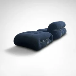 Pamono Soriana 2-Seater Sofa and Ottoman by Tobia and Afra Scarpa for Cassina, 2010s, Set of 2><noscript><img width=