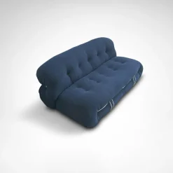 Pamono Soriana 2-Seater Sofa and Ottoman by Tobia and Afra Scarpa for Cassina, 2010s, Set of 2><noscript><img width=