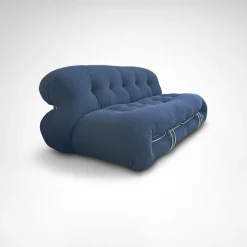 Pamono Soriana 2-Seater Sofa and Ottoman by Tobia and Afra Scarpa for Cassina, 2010s, Set of 2><noscript><img width=