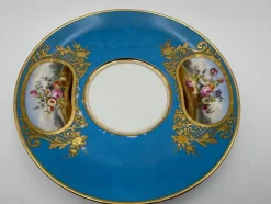 Outlet Pamono Soup Bowl with Saucer in Porcelain from Sèvres, Set of 2