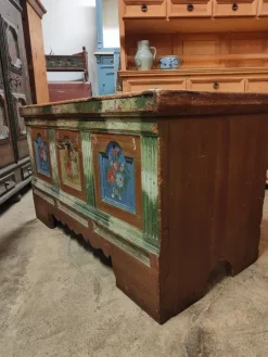 Pamono South Tyrolean Wedding Chest, 1883><noscript><img width=
