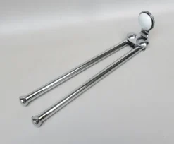 Pamono Space Age Bathroom Set in Chrome-plated Brass and Porcelain, 1970s, Set of 4> Architectural Elements