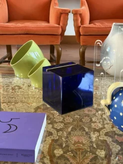 Pamono Space Age Blue Plastic Ice Bucket by Cini & Nils for Studio Opi, Italy, 1970s><noscript><img width=