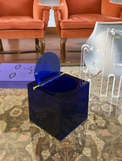 Pamono Space Age Blue Plastic Ice Bucket by Cini & Nils for Studio Opi, Italy, 1970s><noscript><img width=