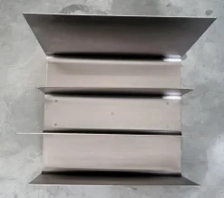 Discount Pamono Space Age Brushed Aluminum Magazine Rack, France, 1970s