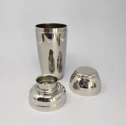 Hot Pamono Space Age Cocktail Shaker in Stainless Steel from MEPRA, Italy, 1960s