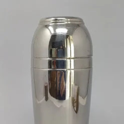Hot Pamono Space Age Cocktail Shaker in Stainless Steel from MEPRA, Italy, 1960s