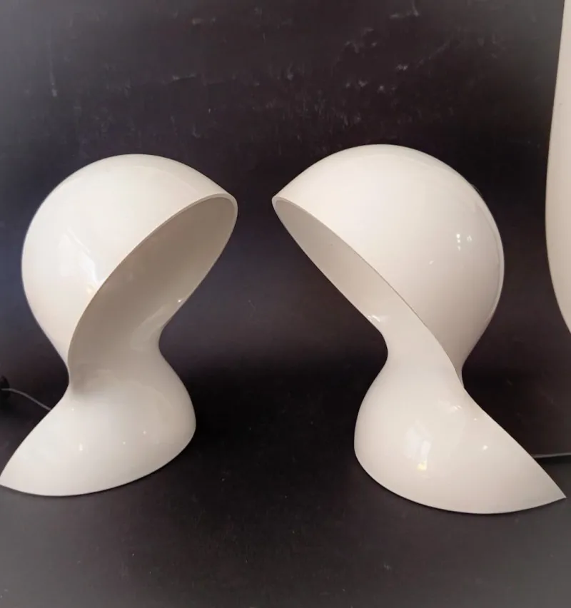 New Pamono Space Age Dalù Lamps by Vico Magistretti for Artemide, 1970s, Set of 2