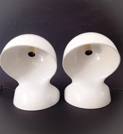 New Pamono Space Age Dalù Lamps by Vico Magistretti for Artemide, 1970s, Set of 2