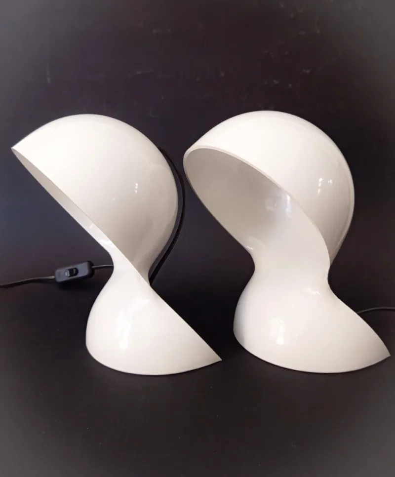 New Pamono Space Age Dalù Lamps by Vico Magistretti for Artemide, 1970s, Set of 2