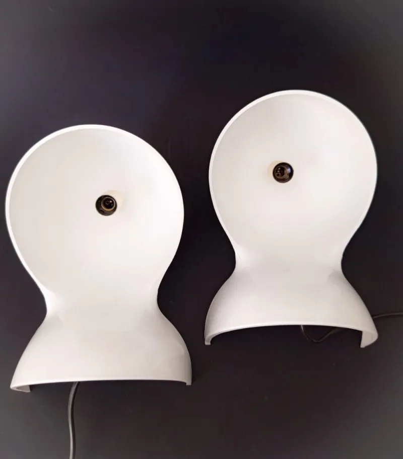 New Pamono Space Age Dalù Lamps by Vico Magistretti for Artemide, 1970s, Set of 2