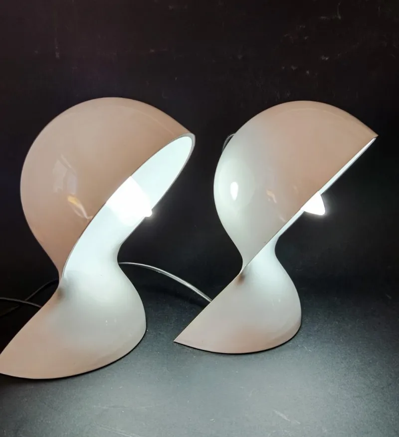New Pamono Space Age Dalù Lamps by Vico Magistretti for Artemide, 1970s, Set of 2