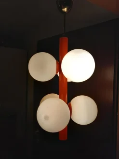 Pamono Space Age Hanging Lamp, 1970s><noscript><img width=