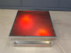 Pamono Space Age Illuminated Coffee Table, Italy, 1970s><noscript><img width=