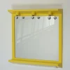 Pamono Space Age Illuminated Yellow Wall Mirror by Makio Hasuike, Italy, 1980s> Mirrors