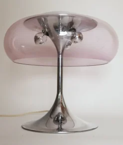 Pamono Space Age Italian Mushroom Table Lamp attributed to Goffredo Reggiani, 1960s> Table Lamps