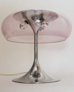 Pamono Space Age Italian Mushroom Table Lamp attributed to Goffredo Reggiani, 1960s> Table Lamps