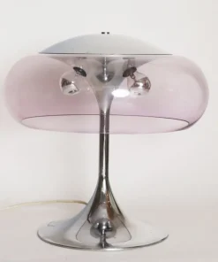 Pamono Space Age Italian Mushroom Table Lamp attributed to Goffredo Reggiani, 1960s><noscript><img width=