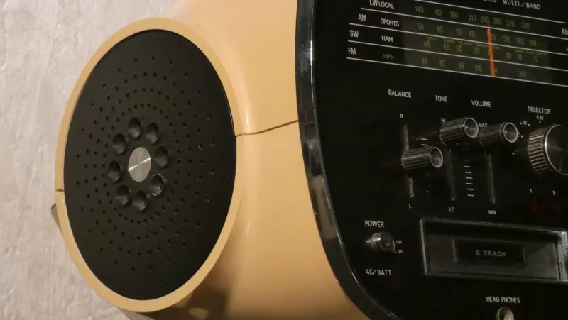 Pamono Space Age Model TCM 5500 Solid State 8 Track Stereo Multiband Radio from Audiola Sakura, 1970s> Electronics
