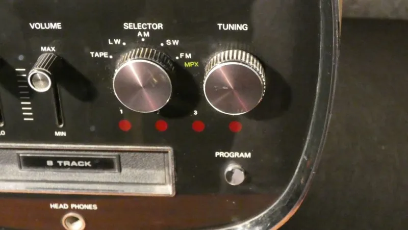 Pamono Space Age Model TCM 5500 Solid State 8 Track Stereo Multiband Radio from Audiola Sakura, 1970s> Electronics