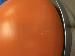 Pamono Space Age Orange Ceiling Light by Sijaj Hrastnik, 1960s><noscript><img width=
