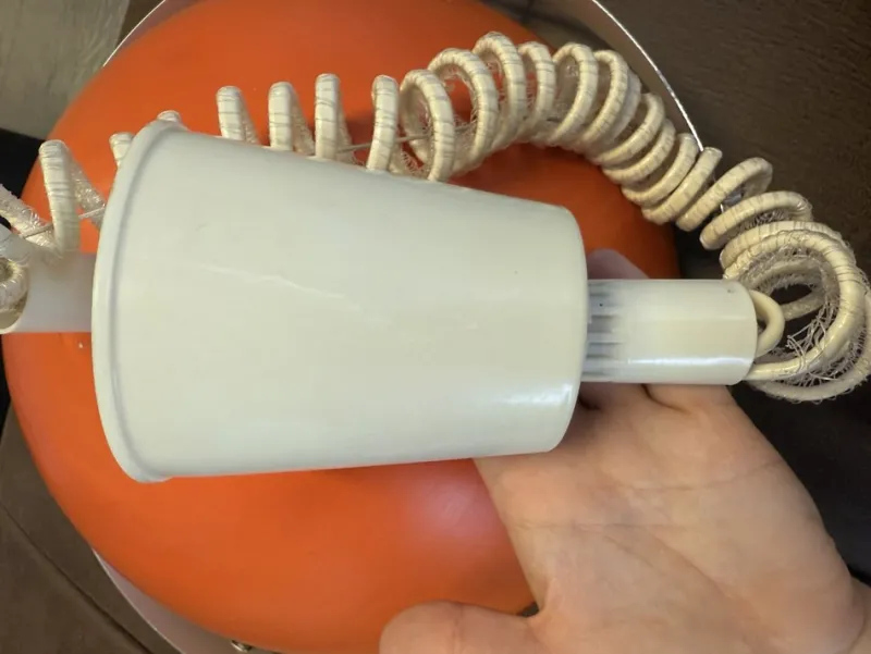 Pamono Space Age Orange Ceiling Light by Sijaj Hrastnik, 1960s> Ceiling Lights