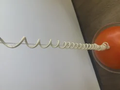 Pamono Space Age Orange Ceiling Light by Sijaj Hrastnik, 1960s><noscript><img width=