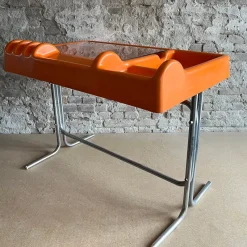 Clearance Pamono Space Age Orix Orange Writing Desk by Vittorio Parigi and Nani Prina for Molteni, 1970s