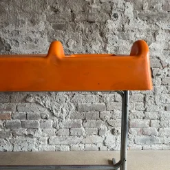 Clearance Pamono Space Age Orix Orange Writing Desk by Vittorio Parigi and Nani Prina for Molteni, 1970s