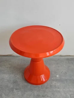 Discount Pamono Space Age Patio Set in Orange Plastic, 1970s, Set of 3