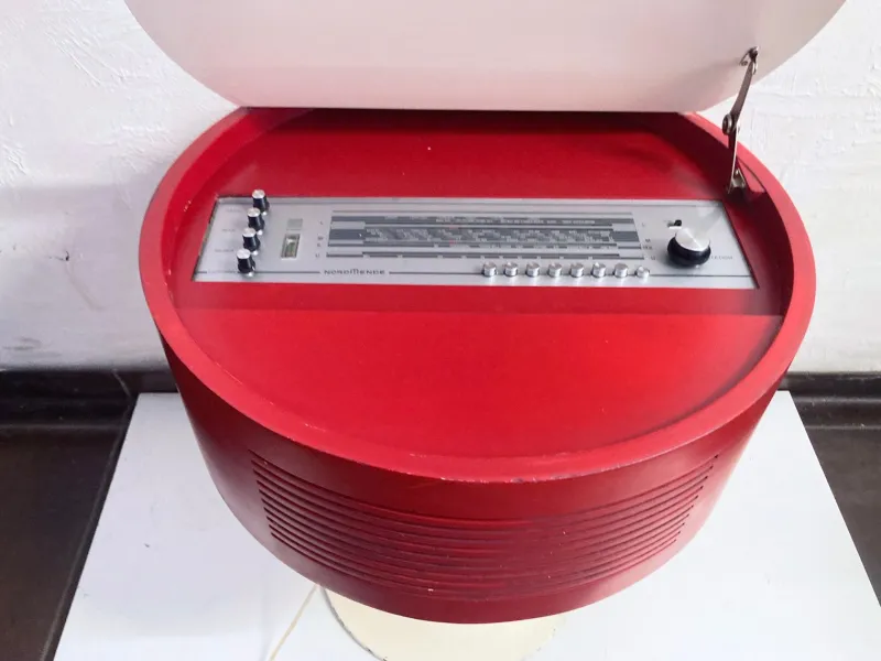 Hot Pamono Space Age Radio on Trumpet Base by Ilse Möbel, 1970s