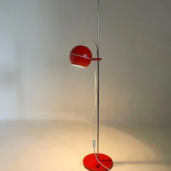 Pamono Space Age Red Floor Lamp, Germany, 1960s><noscript><img width=