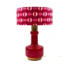 Pamono Space Age Red Glass Table Lamp, Italy, 1960s> Table Lamps