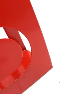 Pamono Space Age Red Magazine Rack, France, 1970s><noscript><img width=