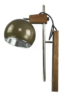 Pamono Space Age Sconce in Teak & Metal from Temde> Wall Lights & Sconces