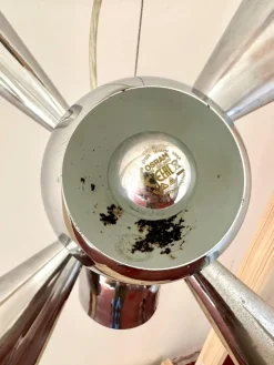 New Pamono Space Age Sputnik Pendant Lamp in Chrome, 1970s