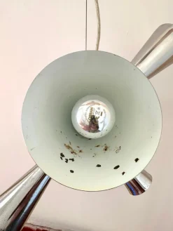 New Pamono Space Age Sputnik Pendant Lamp in Chrome, 1970s