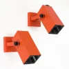 Clearance Pamono Space Age Square Wall Spots attributed to Staff Leuchten, 1970s, Set of 2