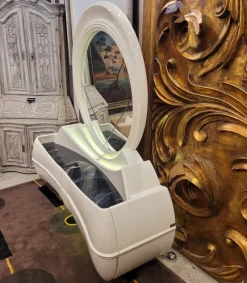 Best Pamono Space Age Style Dressing Table in Lacquered Wood and Fiberglass from DBM, Italy, 1970s