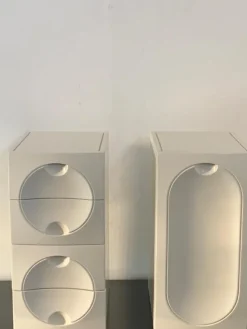 Pamono Space Age Style Lacquered Wooden Cabinets, 1970s, Set of 2> Cabinets & Wardrobes