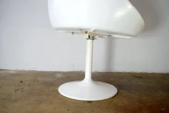 New Pamono Space Age Swivel Chair in Orange, 1970s