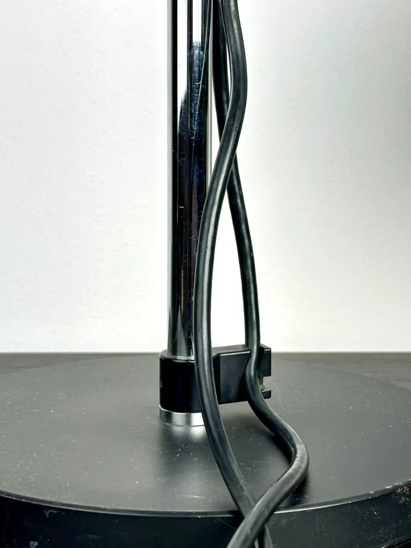 Pamono Space Age Table Lamp with Adjustable Chrome Ball Shades by Reggiani, 1970s> Table Lamps