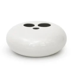 Best Pamono Space Age White Ceramic Vase, 1960s