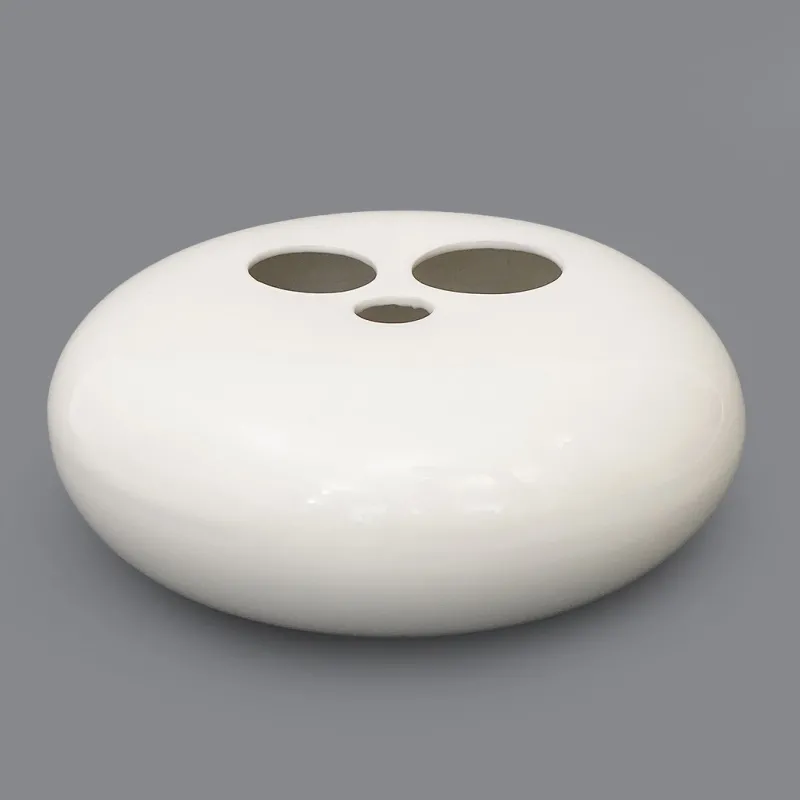 Best Pamono Space Age White Ceramic Vase, 1960s