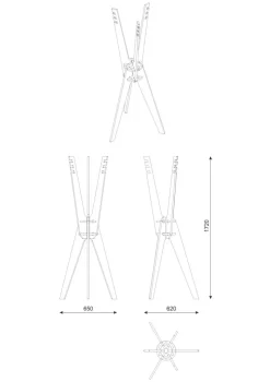 Sale Pamono Space Coat Rack in Charcoal Black by Konstantin Achkov for Lock