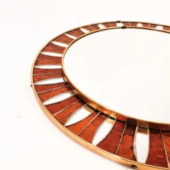 Pamono Spanish Artistic Mirror with Glass Mosaic, 1960s><noscript><img width=