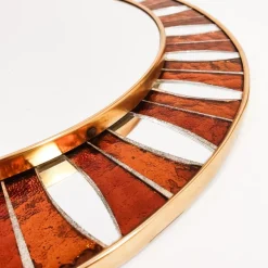 Pamono Spanish Artistic Mirror with Glass Mosaic, 1960s><noscript><img width=