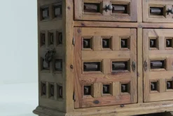 Best Pamono Spanish Carved Walnut Credenza, 1960s