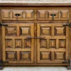 Hot Pamono Spanish Catalan Carved Walnut Chest of Drawers, Highboy or Console, 1920s